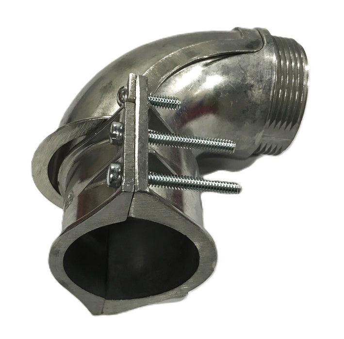 Unbranded 2-1/2 inch 90 degree Flex Squeeze Compression Coupling NOS