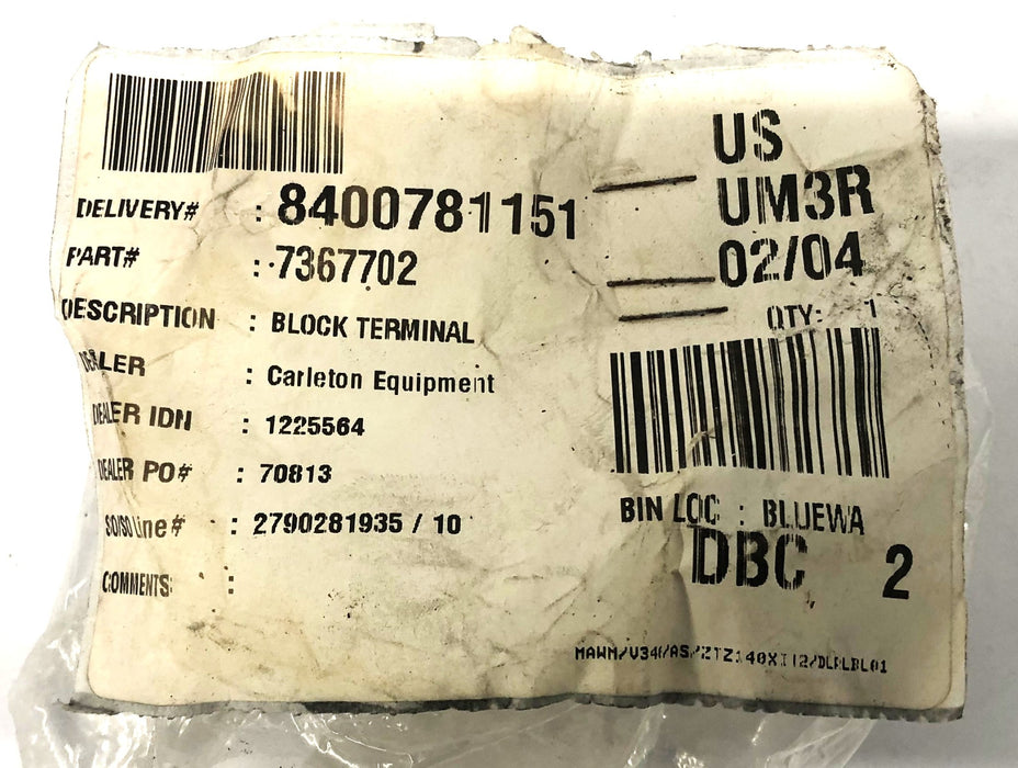 Unbranded Block Terminal 7367702 NOS