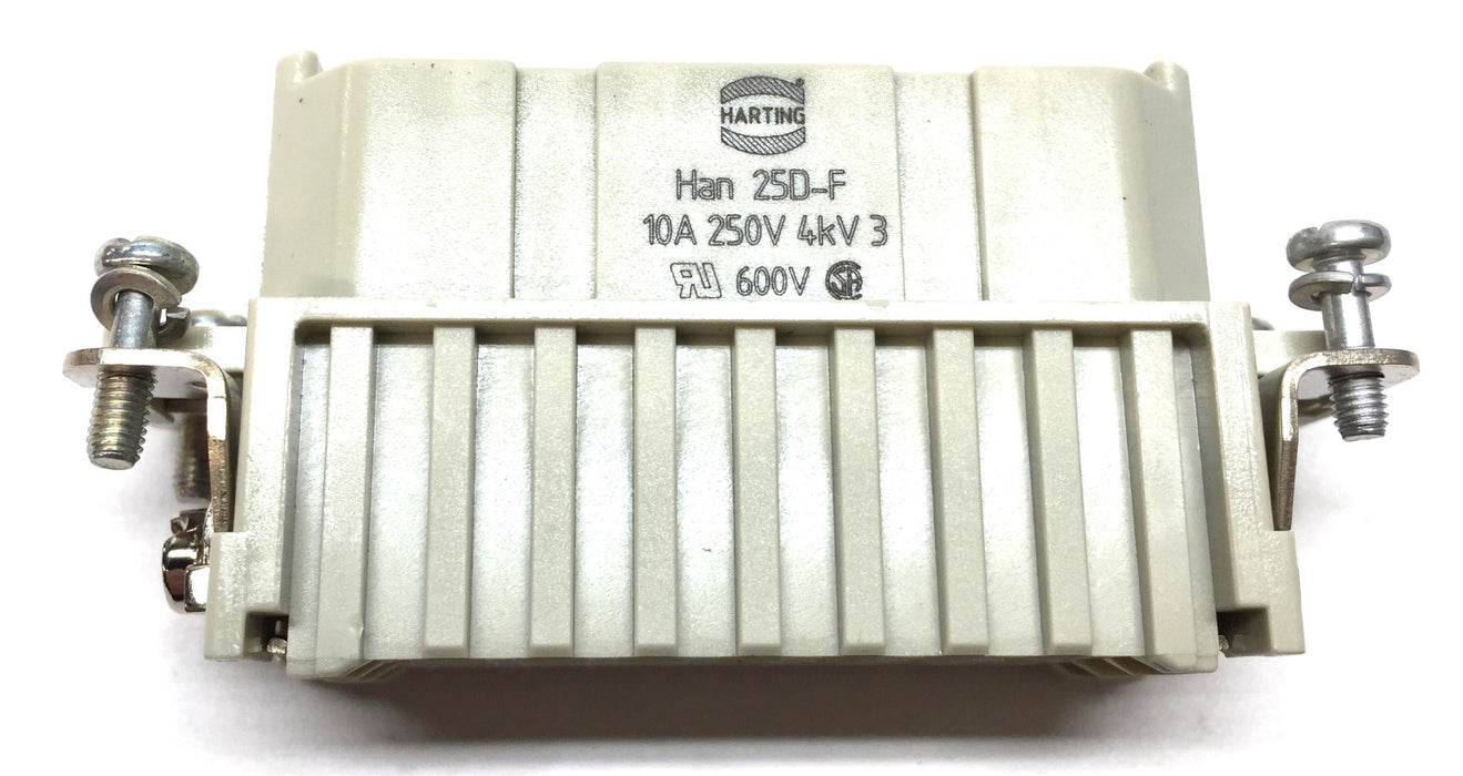 Harting Han 25D-BU-C Insert Connector 09210253101 [Lot of 2] NOS