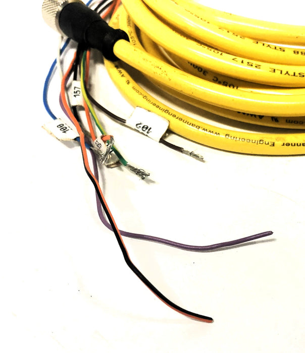 Banner Engineering 7 Foot Single Ended Female Cable Assembly E124588 NOS