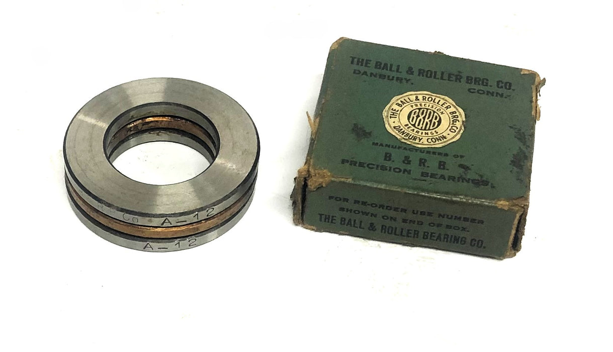 B&RB Thrust Ball Bearing A-12 NOS