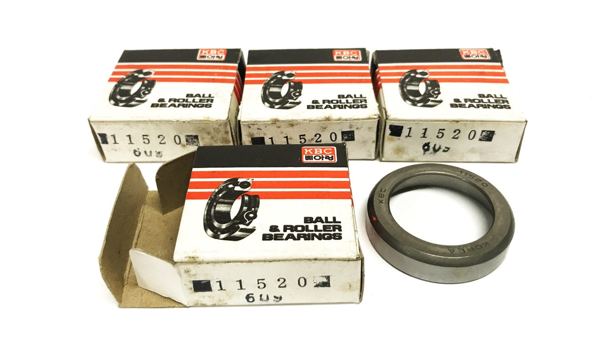 KBC Tapered Roller Bearing Cup 11520 [Lot of 4] NOS
