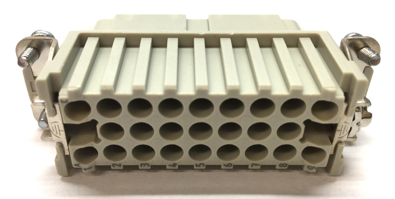 Harting Han 25D-BU-C Insert Connector 09210253101 [Lot of 2] NOS