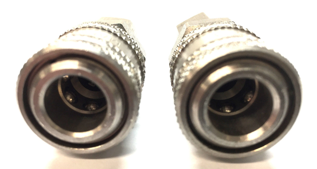 Unbranded Steel Body 1/2" Threaded Quick Connect Adapter [Lot of 2] NOS