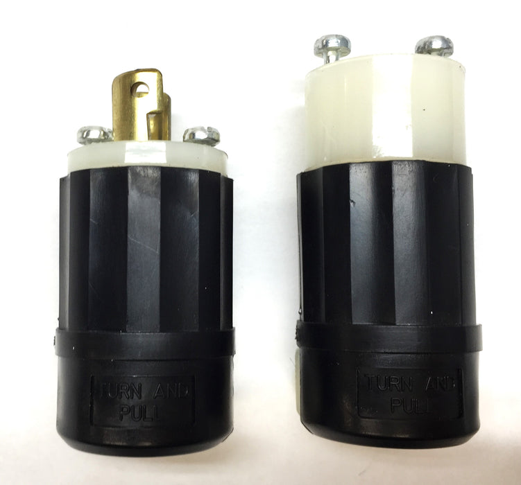Leviton Mini-Locking Connector Male/Female Set (2pcs) Leviton ML1-00P (ML1) NOS