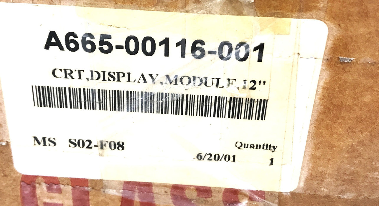 Clinton Electronics 12" CRT Display Module 903KAMGRS (A665-00116-001) NOS