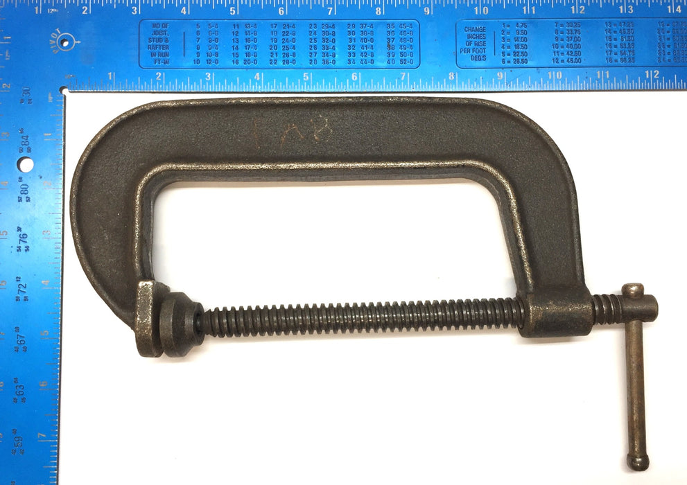 Unbranded 6" Malleable Iron C-Clamp USED