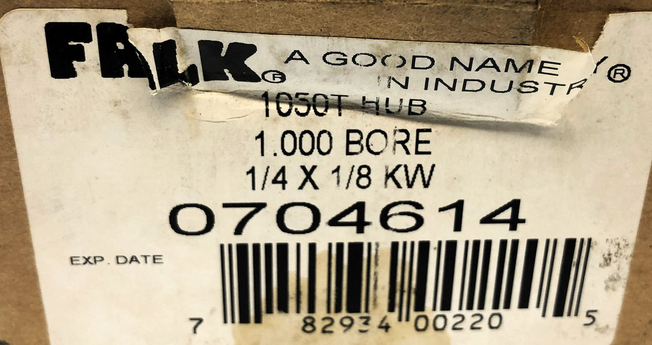 Falk 1050T 1.000 Bore 1/4 X 1/8 KW Hub W/ Set Screw 0704614 NOS