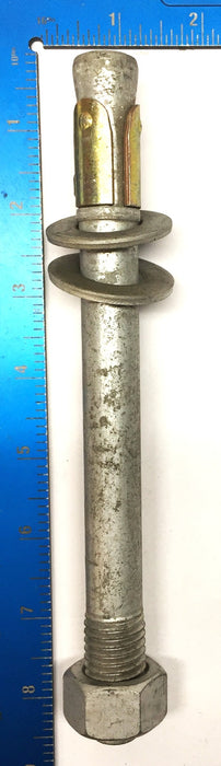 Unbranded 3/4" x 8" Galvanized Wedge Anchor w/Nut and Washer [Lot of 8] NOS