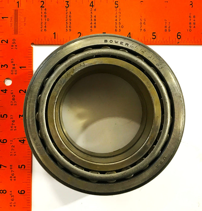 Bower Tapered Roller Bearing Double Cone and Cup Assembly 496/493 NOS