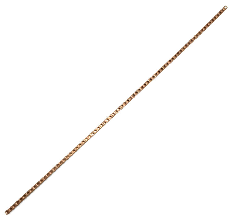 Unbranded 30" x 0.34" x 0.46" Copper Grounding Bus Bar/Neutral Bar D167 NOS