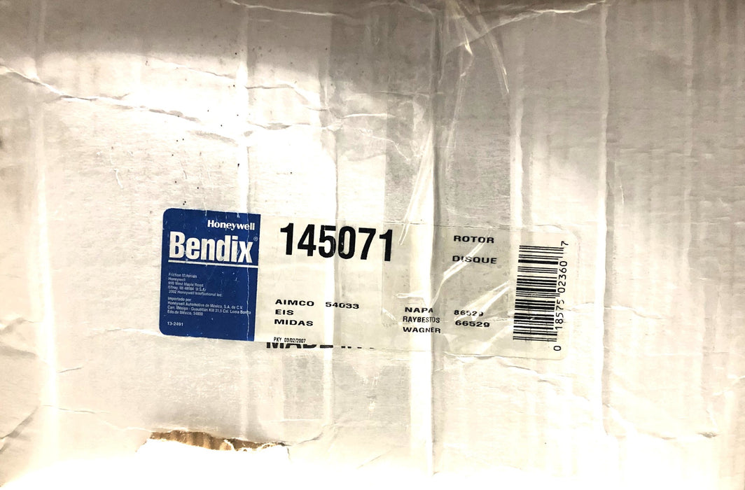 Bendix Disc Brake Rotor 145071 NOS