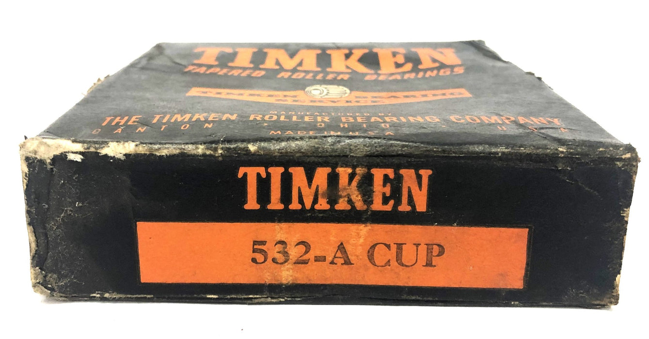 Timken Tapered Roller Bearing Cup 532-A [Lot Of 2] NOS