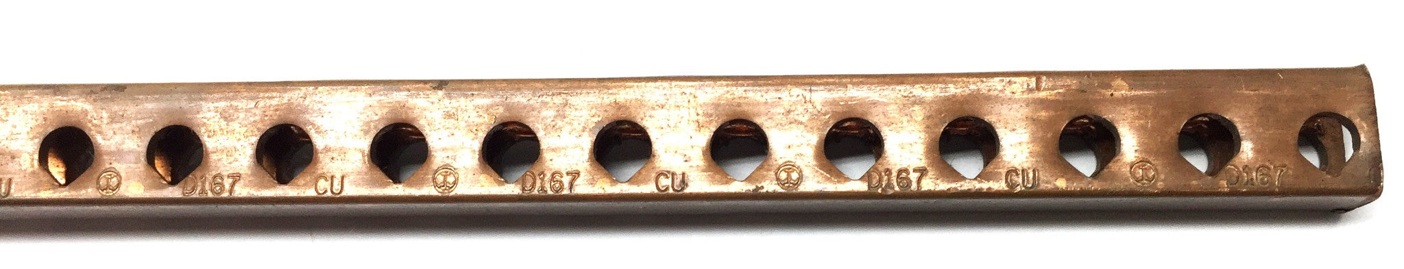 Unbranded 59-1/2" x .34" x 46" Copper Grounding Bus Bar/Neutral Bar D167 NOS