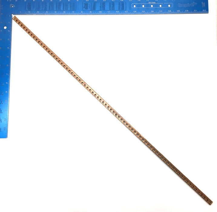 Unbranded 30" x 0.34" x 0.46" Copper Grounding Bus Bar/Neutral Bar D167 NOS