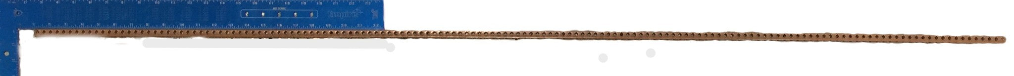 Unbranded 59-1/2" x .34" x 46" Copper Grounding Bus Bar/Neutral Bar D167 NOS