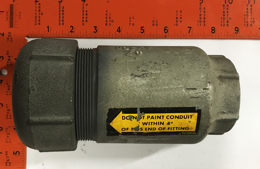 OZ Gedney 2 inch Rigid Iron Conduit Expansion Fitting AX200 USED