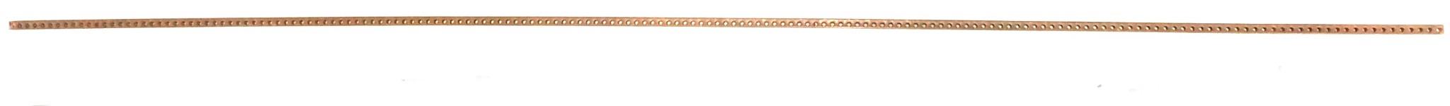 Unbranded 69" x .34" x 46" Copper Grounding Bus Bar/Neutral Bar D167 NOS