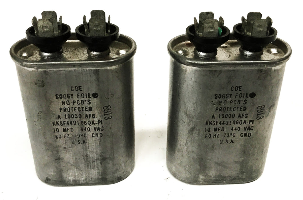 CDE 440VAC 60HZ Capacitor KKSF44U106QA-P1 [Lot of 2] USED