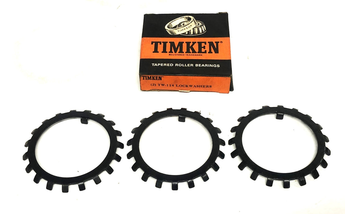 Timken Bearing Lock Washer Black TW114 [Lot of 3] NOS