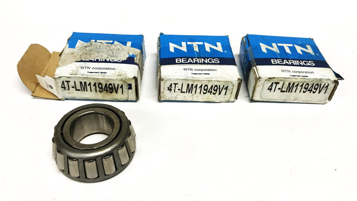 NTN Tapered Roller Bearing Cone 4T-LM11949-V1 [Lot of 3] NOS