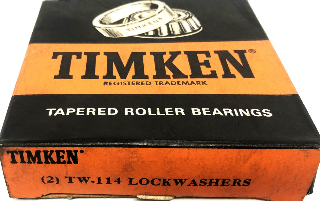 Timken Bearing Lock Washer Black TW114 [Lot of 3] NOS