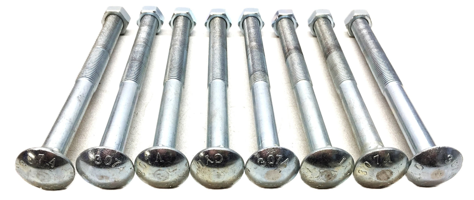 Unbranded 3/4" x 10" 307A Coarse Thread Carriage Bolt with Nut [Lot of 8] NOS