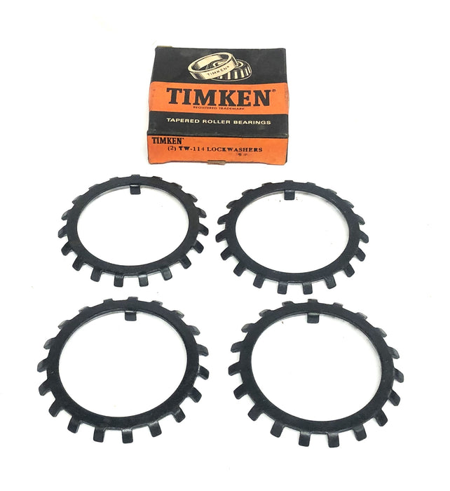 Timken Bearing Lock Washer Black TW114 [Lot of 4] NOS
