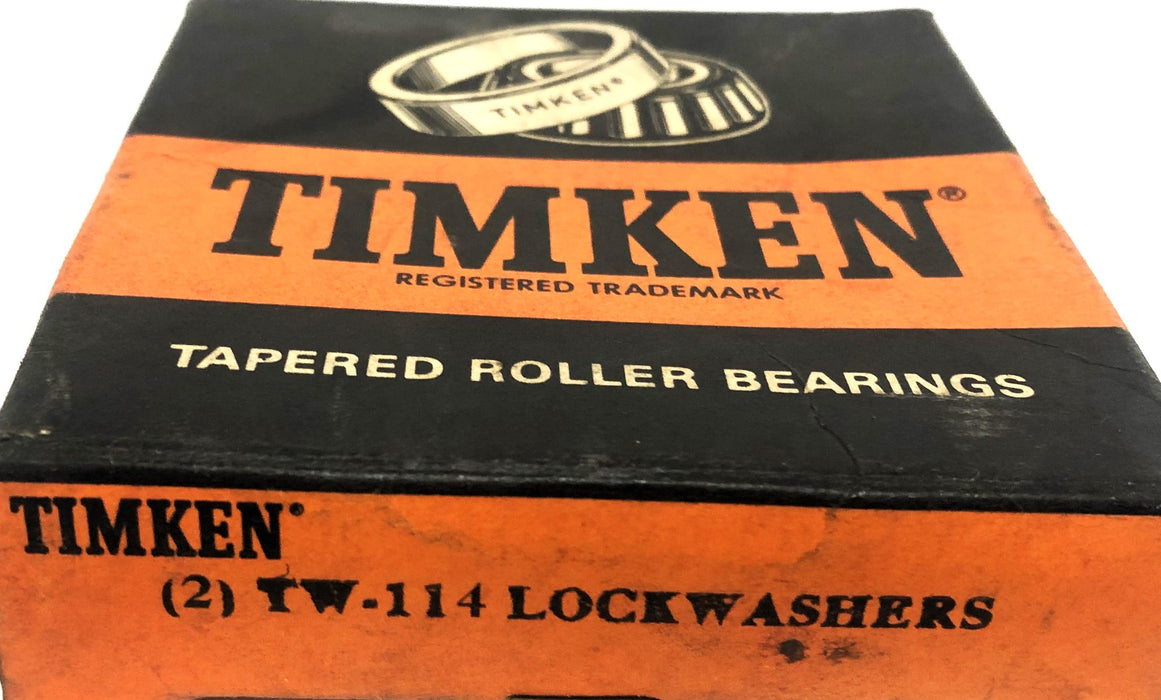 Timken Bearing Lock Washer Black TW114 [Lot of 4] NOS