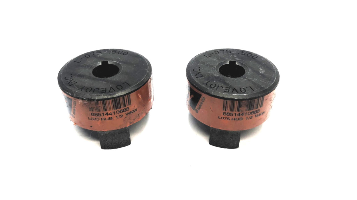 Lovejoy Jaw Coupling W/ Keyway L-075 .500 [Lot of 2] NOS