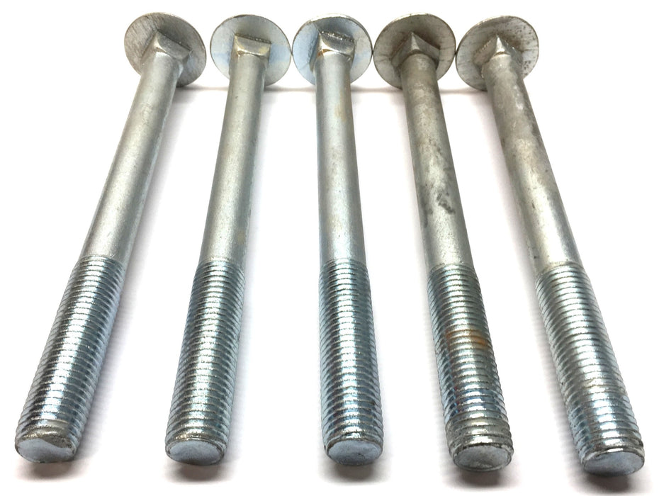 Unbranded M20-2.5 x 9.5" Galvanized Steel Carriage Bolt [Lot of 5] NOS