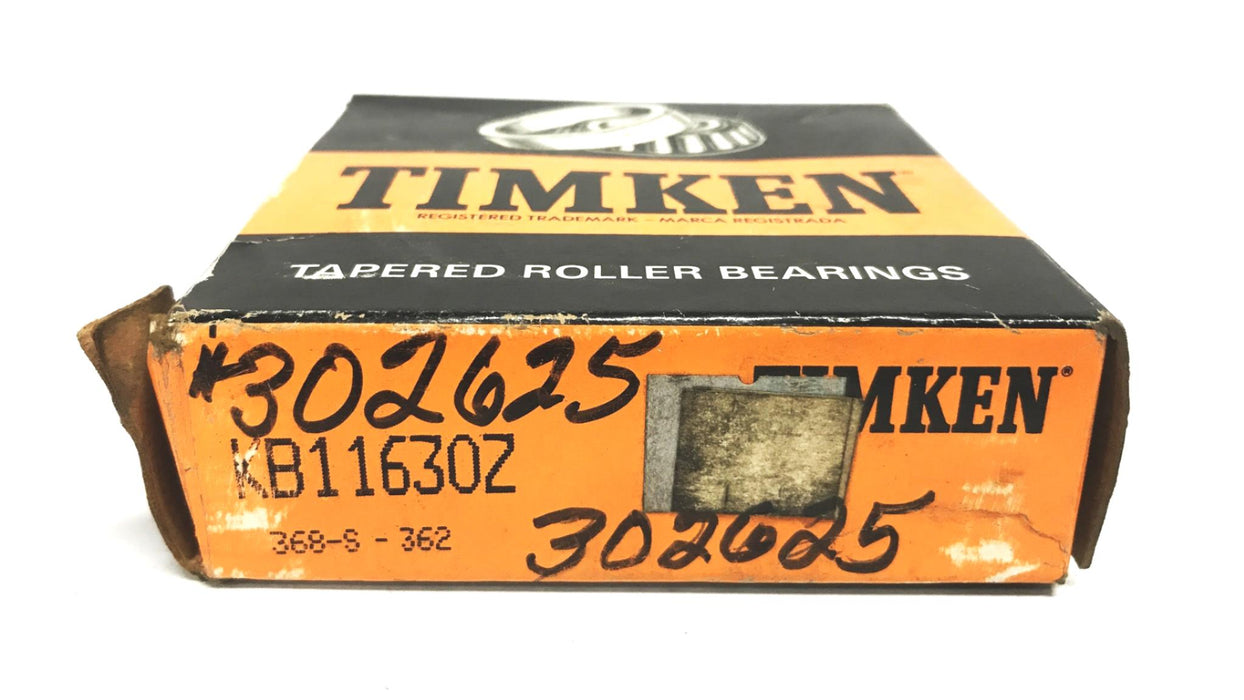 Timken Tapered Roller Bearing Cone and Cup 368S/362 (KB1630Z) NOS