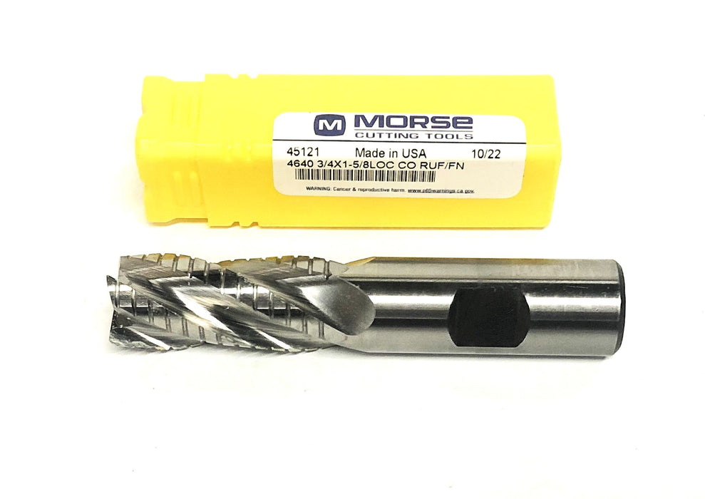 Morse 4640 3/4x1-5/8LOC CO RUF/FN 4FL End Mill 45121 NOS