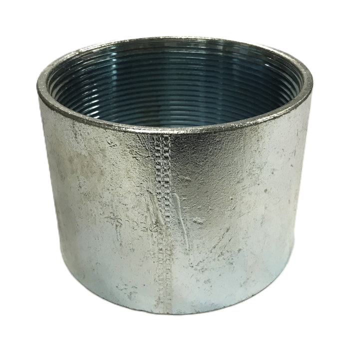 Unbranded 4 inch Galvanized Steel Conduit Coupling NOS