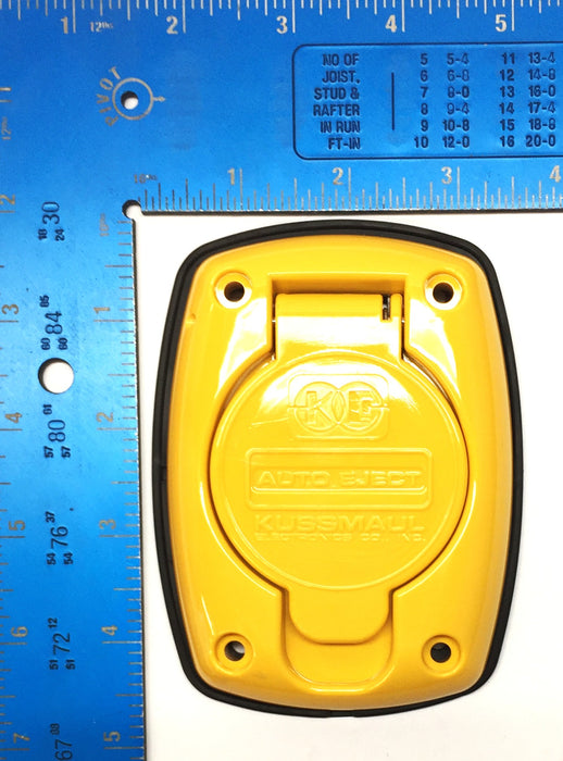 KE Kussmaul Electronics Yellow Auto Eject Cover and Gasket 091-55-187 NOS