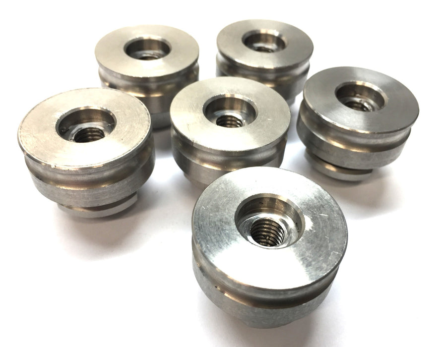 Marel Stainless Steel Threaded M8-1.5 Round Rod Hanger 9833530 [Lot of 6] NOS