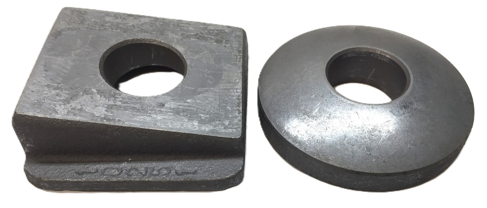 Unbranded Steel 3" x 3" Beveled 1" Bore Square Washer Assembly 10251 (2pcs) USED