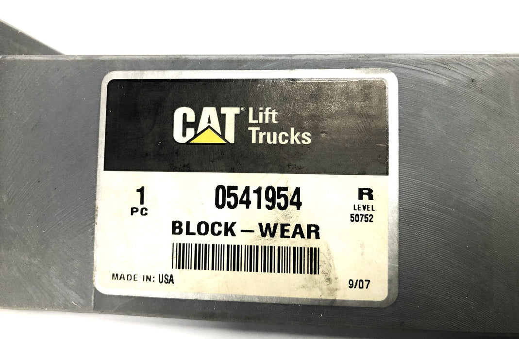 CAT/Caterpillar Forklift Wear Block 0541954 NOS