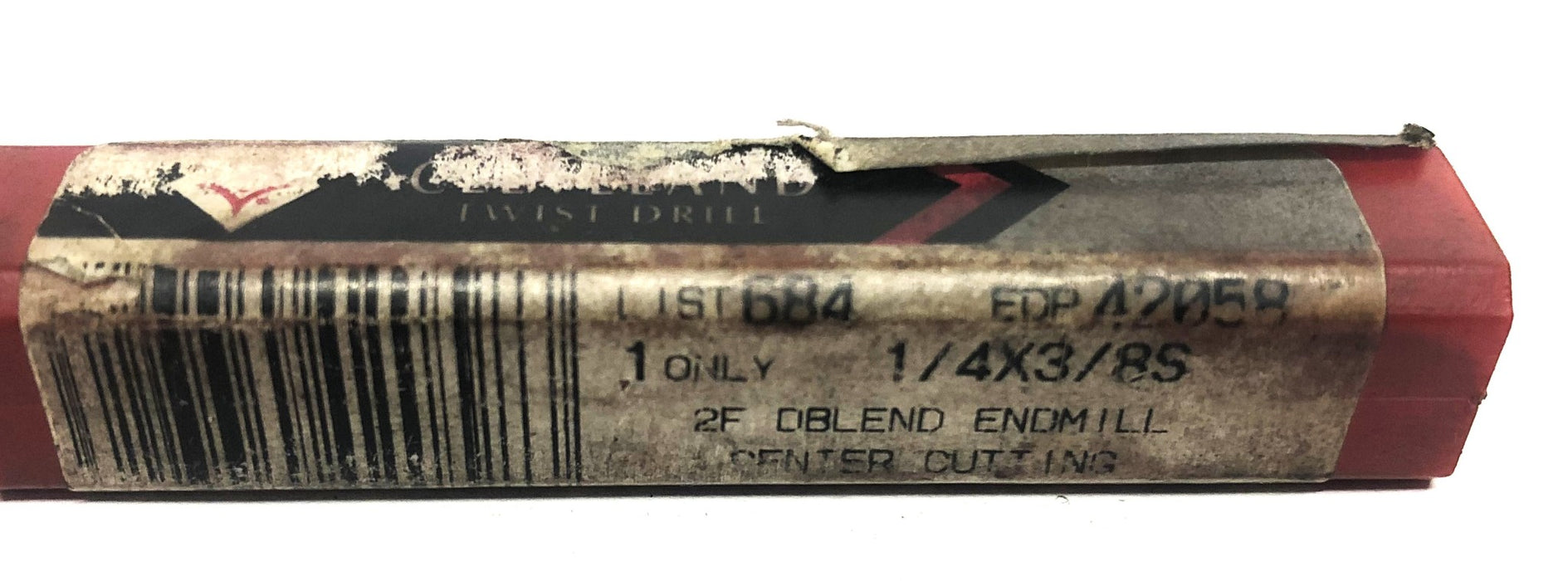 Cleveland 2 Flute Double End Center Cutting End Mill 1/4x3/8S NOS