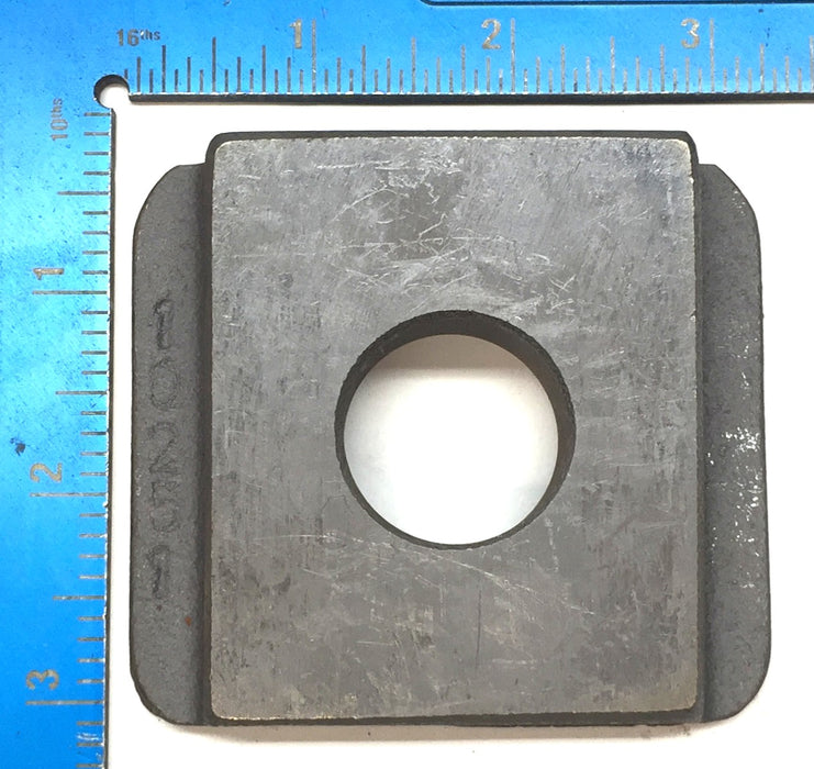 Unbranded Steel 3.12" x 2.75" Beveled 1" Bore Square Washer 10251 USED