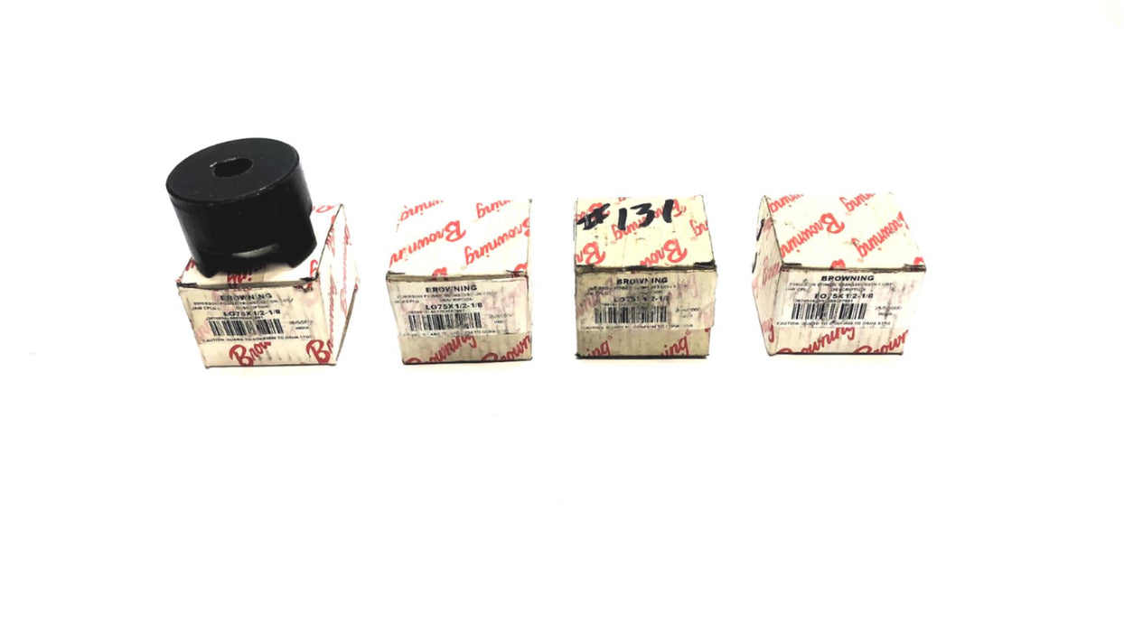 Browning Jaw Coupling W/ Keyway L075X1/2-1/8 [Lot of 4] NOS