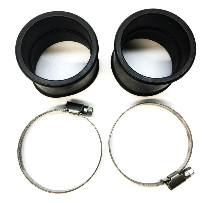 Unbranded 2-1/4" Black Rubber Hose and Clamp Set (2pcs) 50-70 W2 [Lot of 2] NOS
