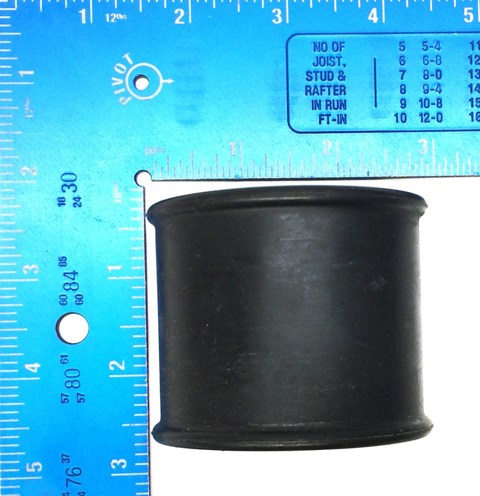 Unbranded 2-1/4" Black Rubber Hose and Clamp Set (2pcs) 50-70 W2 [Lot of 2] NOS