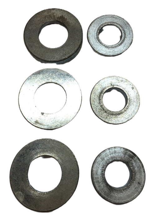 Unbranded Steel 2-1/4" Conical with 0.82" Bore Washer (2pcs) [Lot of 3] USED