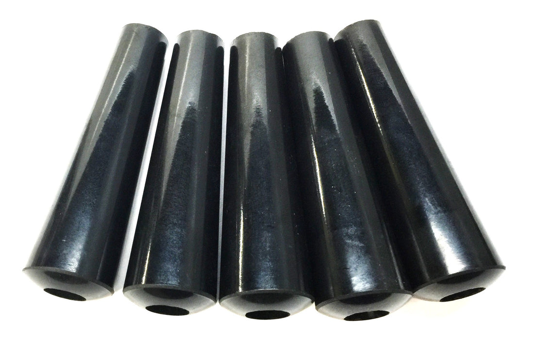 Unbranded 3-3/4" Tapered Black Plastic Handle w/Bore 1/4" to 1/2" [Lot of 5] NOS