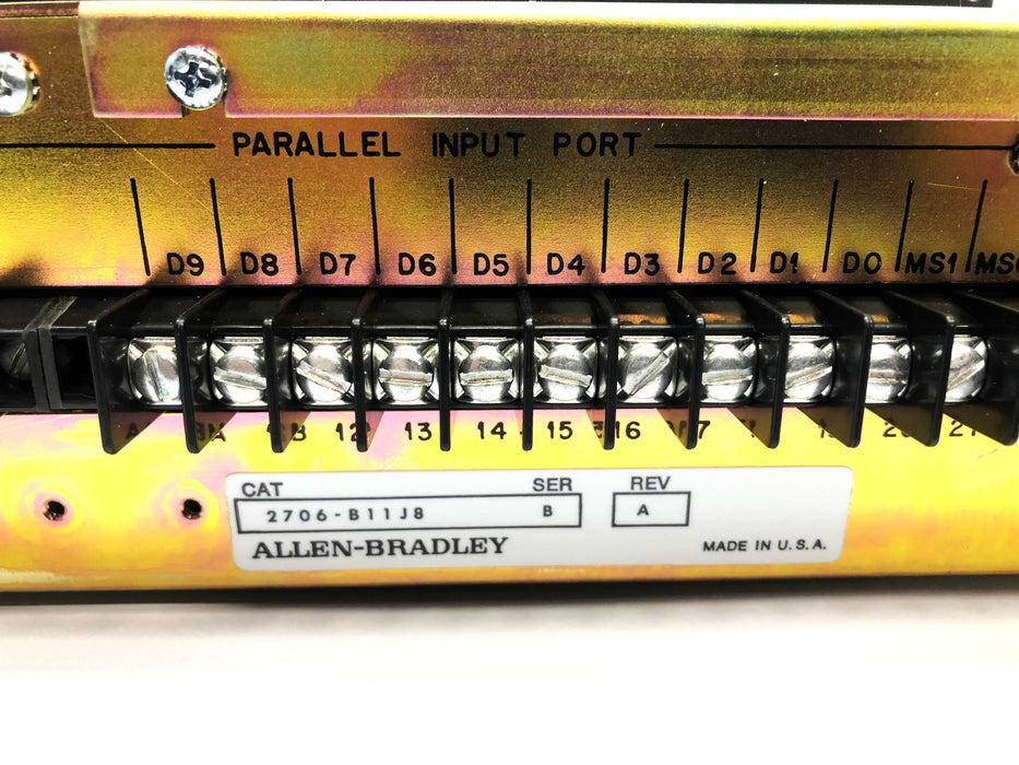 Allen-Bradley Series B Rev A Display Panel (Cracked Screen) 2706-B11J8 USED