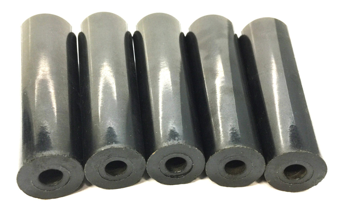Unbranded 3-3/4" Tapered Black Plastic Handle w/Bore 1/4" to 1/2" [Lot of 5] NOS