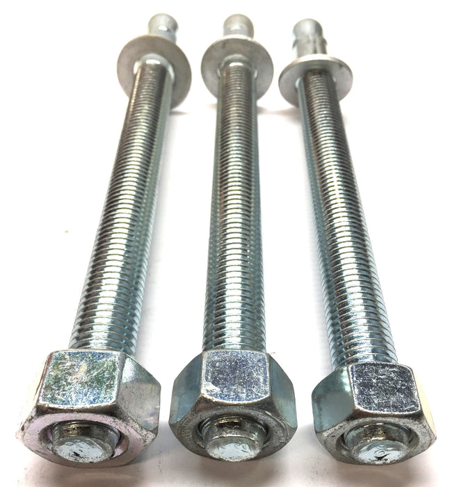 Powers 3/4" x 10" Threaded Wedge Anchor with Washer and Nut [Lot of 3] NOS
