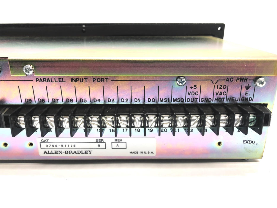 Allen-Bradley Series B Rev A Display Panel 2706-B11J8 USED