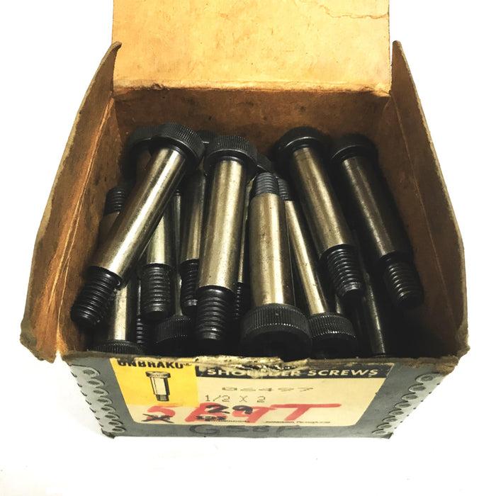 Unbrako 1/2 inch x 2 inch Socket Head Shoulder Screw 06497 [Lot of 29] NOS